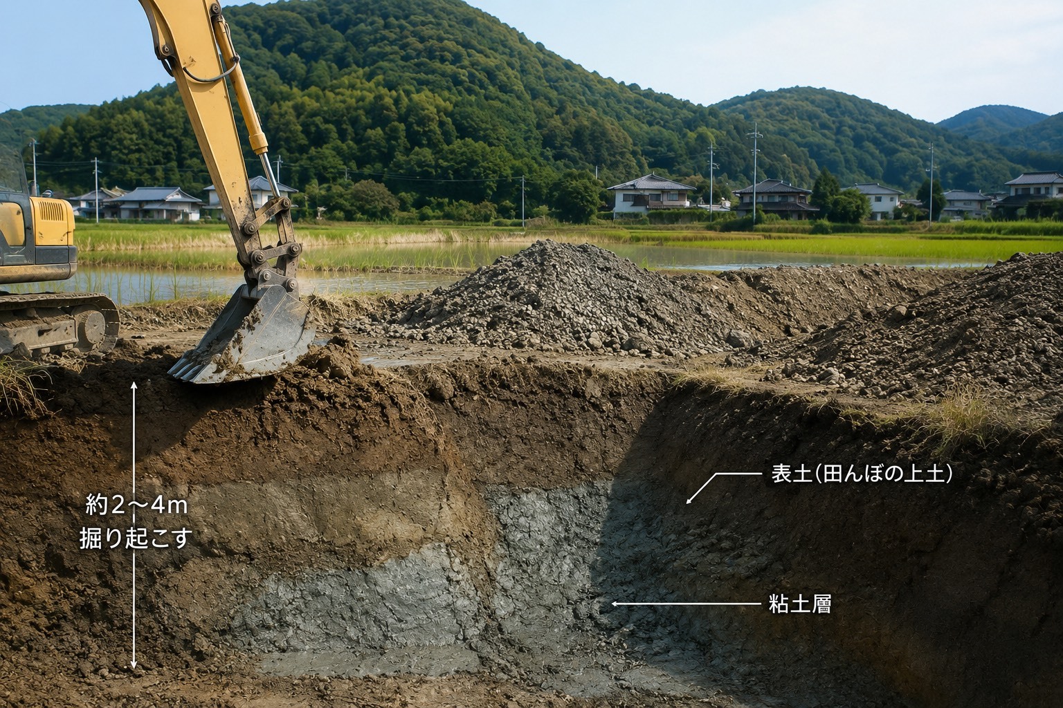 土の採取 土の採取